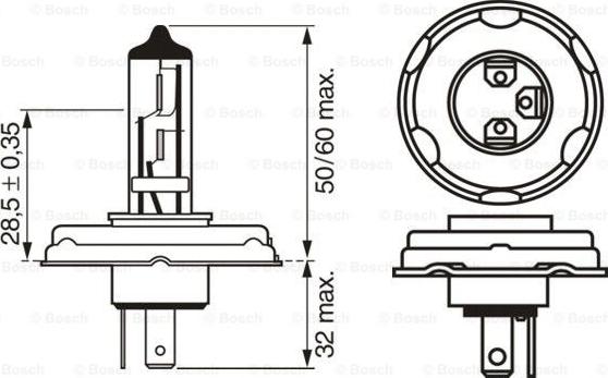 BOSCH 1 987 302 021 - Hõõgpirn,Kaugtuli onlydrive.pro