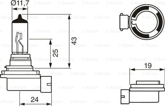 BOSCH 1 987 302 806 - Лампа накаливания, фара дальнего света onlydrive.pro