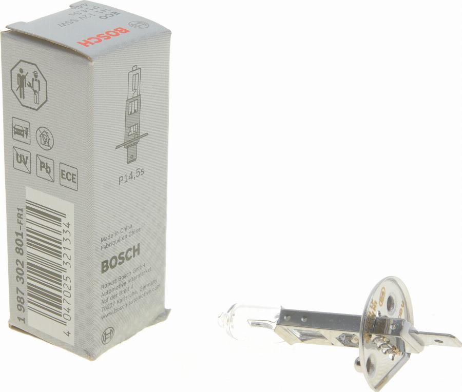 BOSCH 1 987 302 801 - Kvēlspuldze, Tālās gaismas lukturis onlydrive.pro