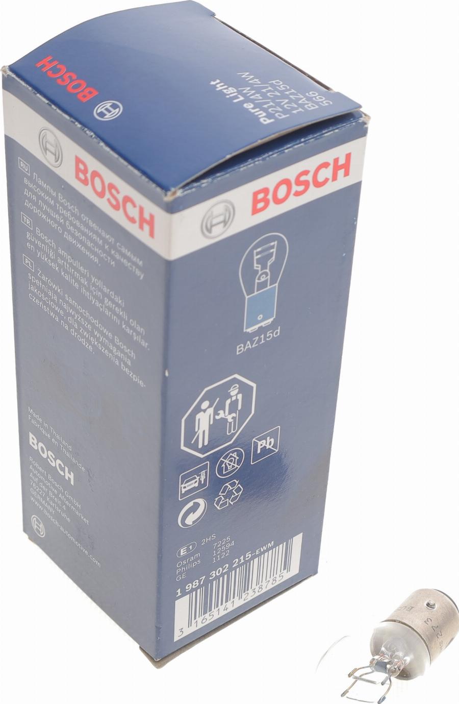 BOSCH 1 987 302 215 - Lemputė, stabdžių žibintas onlydrive.pro