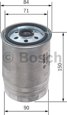 BOSCH 1 457 434 460 - Degvielas filtrs onlydrive.pro