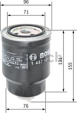 BOSCH 1 457 434 439 - Polttoainesuodatin onlydrive.pro