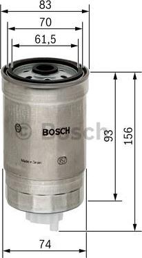 BOSCH 1 457 434 106 - Fuel filter onlydrive.pro