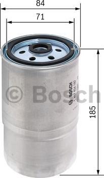 BOSCH 1 457 434 187 - Fuel filter onlydrive.pro