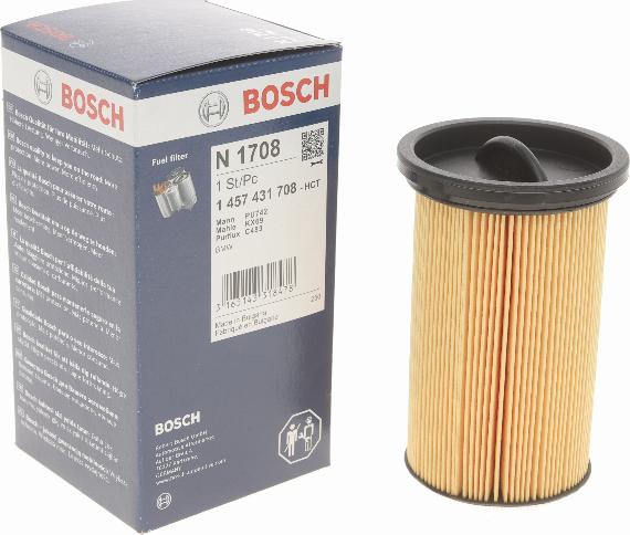 BOSCH 1 457 431 708 - Polttoainesuodatin onlydrive.pro