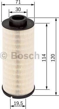 BOSCH 1 457 431 724 - Kütusefilter onlydrive.pro