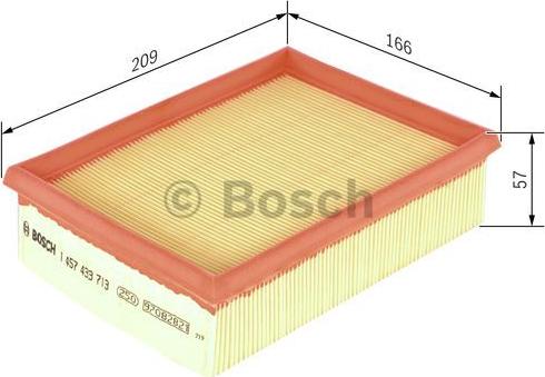 BOSCH 1 457 433 713 - Air Filter, engine onlydrive.pro