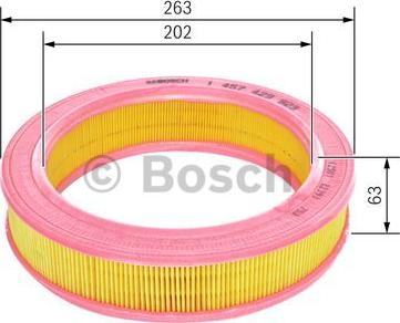 BOSCH 1 457 429 923 - Воздушный фильтр, двигатель onlydrive.pro