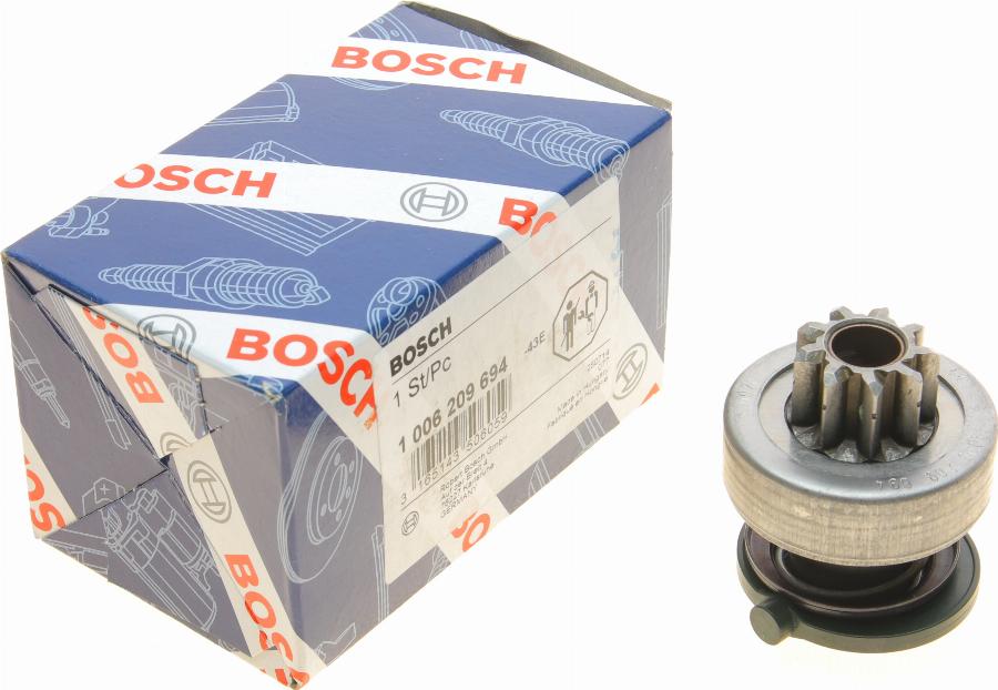 BOSCH 1 006 209 694 - Бендикс, ведущая шестерня стартера onlydrive.pro