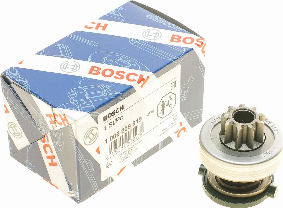 BOSCH 1 006 209 619 - Бендикс, ведущая шестерня стартера onlydrive.pro