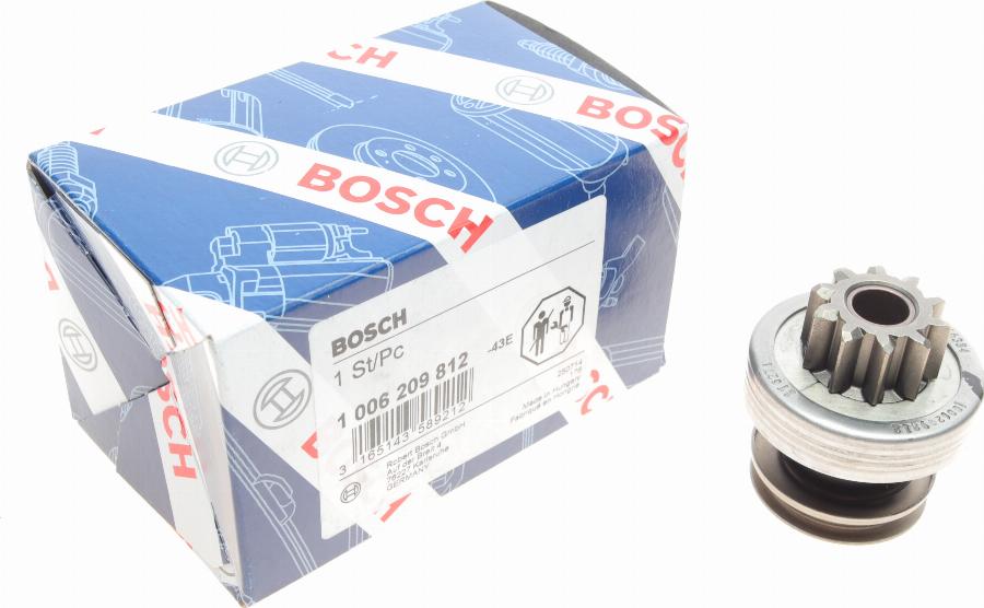 BOSCH 1 006 209 812 - Bendix, starter pinion onlydrive.pro