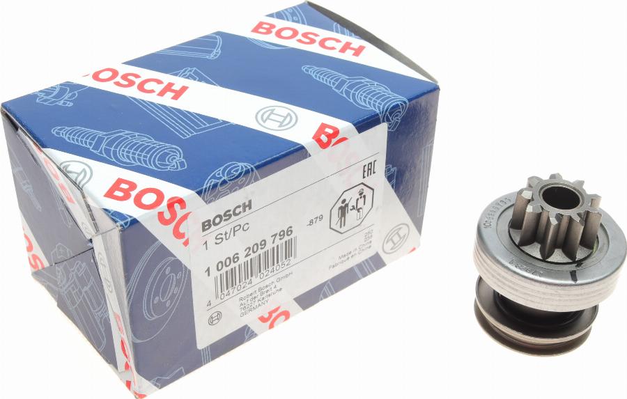 BOSCH 1 006 209 796 - Bendix, starter pinion onlydrive.pro