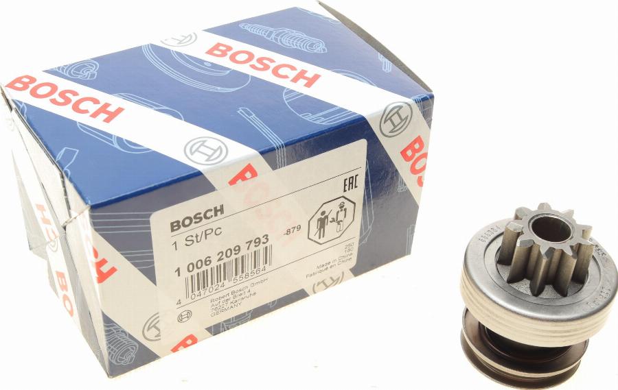 BOSCH 1 006 209 793 - Bendix, starter pinion onlydrive.pro