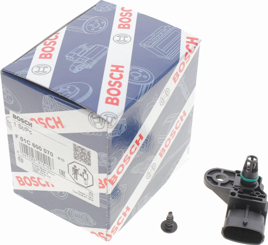 BOSCH F 01C 600 070 - Devējs, Spiediens ieplūdes traktā onlydrive.pro