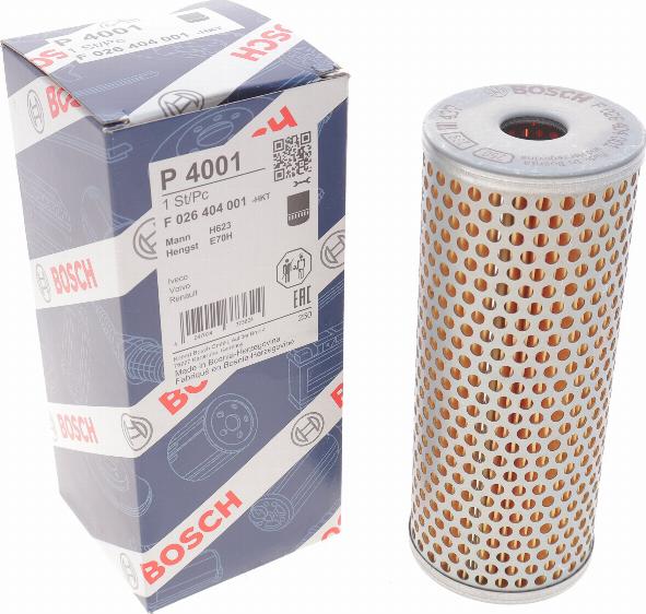 BOSCH F 026 404 001 - Hydraulic Filter, steering system onlydrive.pro