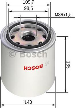 BOSCH F 026 404 012 - Патрон осушителя воздуха, пневматическая система onlydrive.pro