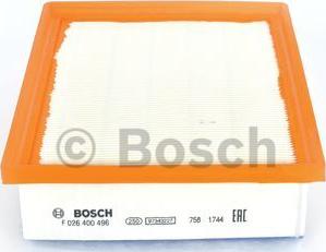 BOSCH F 026 400 496 - Air Filter, engine onlydrive.pro