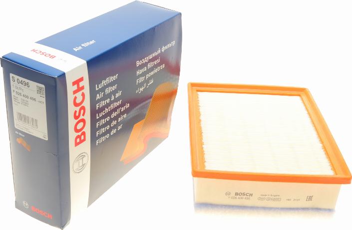 BOSCH F 026 400 496 - Air Filter, engine onlydrive.pro