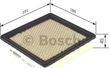 BOSCH F 026 400 408 - Air Filter, engine onlydrive.pro