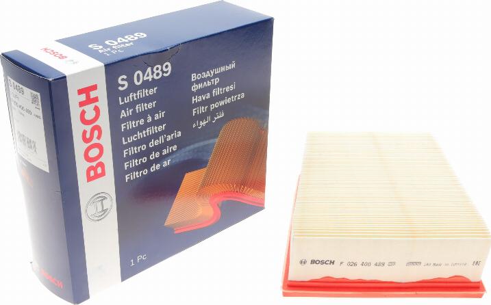 BOSCH F 026 400 489 - Air Filter, engine onlydrive.pro