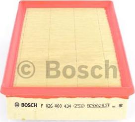 BOSCH F 026 400 434 - Воздушный фильтр, двигатель onlydrive.pro