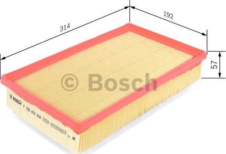 BOSCH F 026 400 434 - Air Filter, engine onlydrive.pro