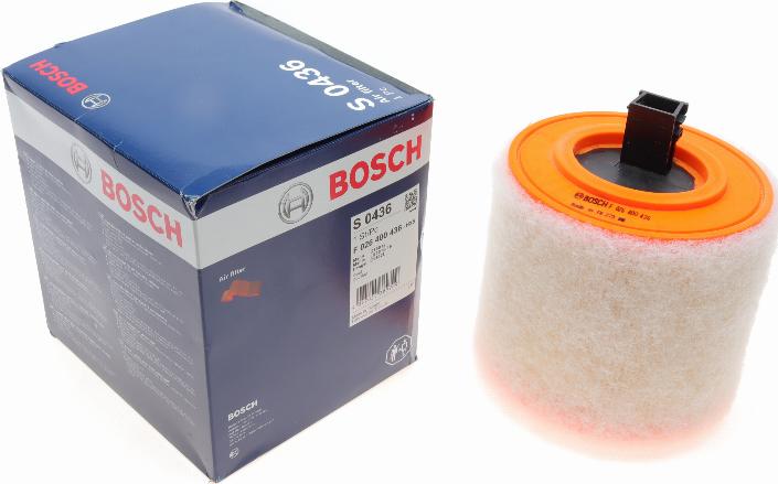 BOSCH F 026 400 436 - Воздушный фильтр, двигатель onlydrive.pro