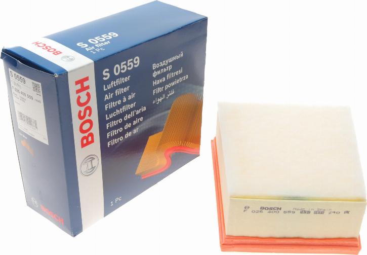 BOSCH F 026 400 559 - Õhufilter onlydrive.pro