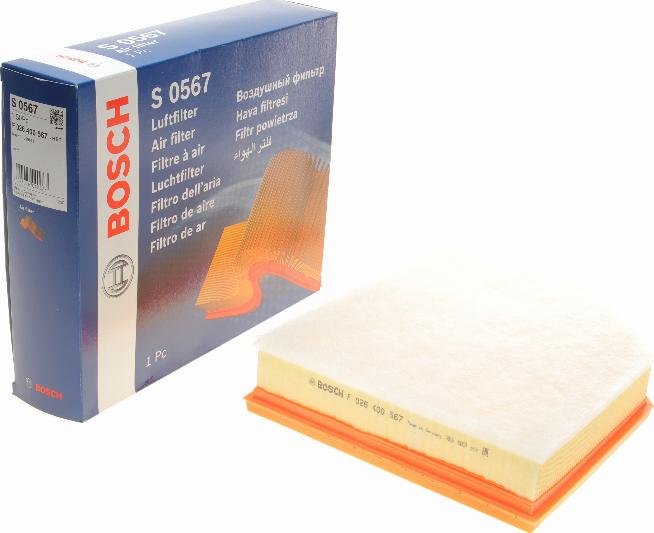 BOSCH F 026 400 567 - Air Filter, engine onlydrive.pro