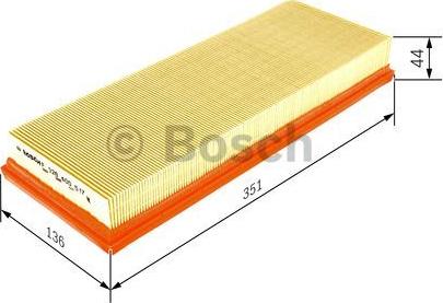 BOSCH F 026 400 517 - Air Filter, engine onlydrive.pro