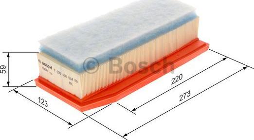 BOSCH F 026 400 534 - Air Filter, engine onlydrive.pro