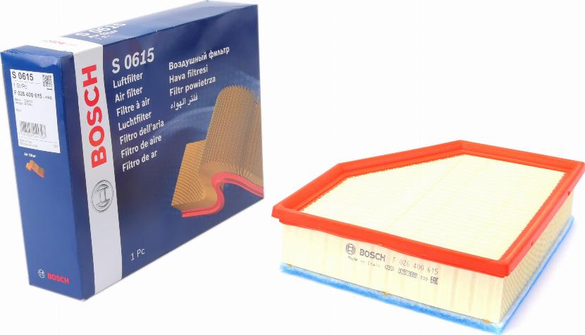 BOSCH F 026 400 615 - Air Filter, engine onlydrive.pro