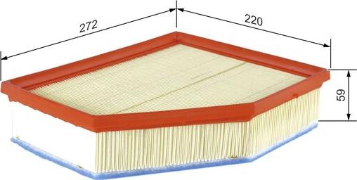 BOSCH F 026 400 615 - Air Filter, engine onlydrive.pro