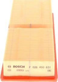 BOSCH F 026 400 631 - Air Filter, engine onlydrive.pro