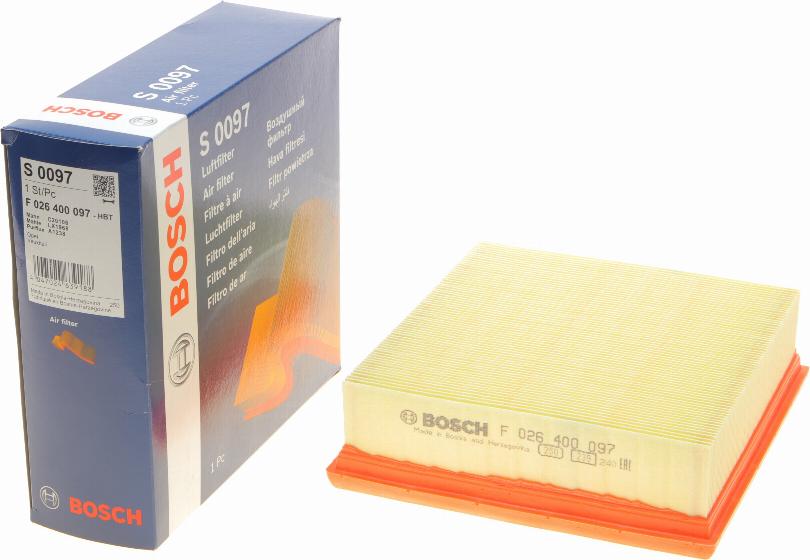 BOSCH F 026 400 097 - Air Filter, engine onlydrive.pro