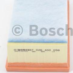 BOSCH F 026 400 058 - Õhufilter onlydrive.pro