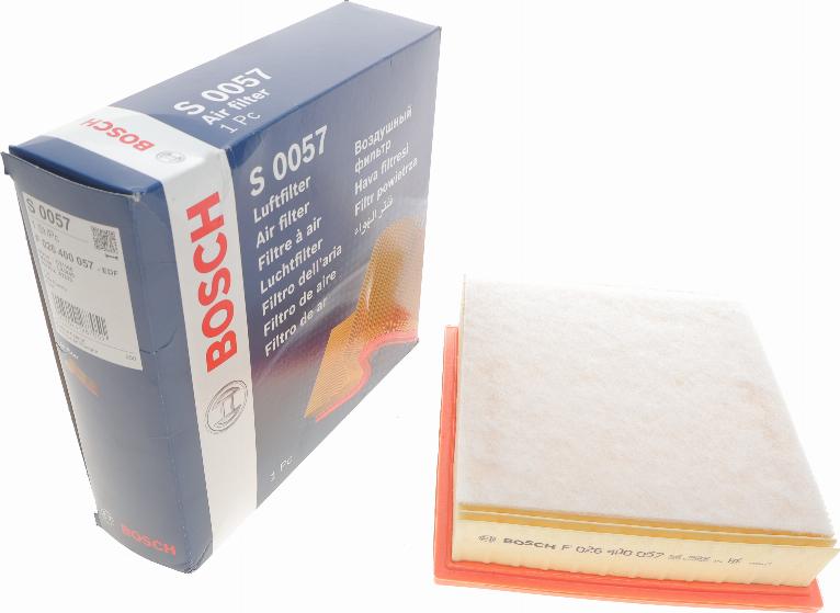BOSCH F 026 400 057 - Air Filter, engine onlydrive.pro