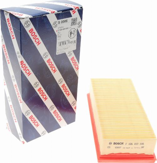 BOSCH F 026 400 006 - Air Filter, engine onlydrive.pro