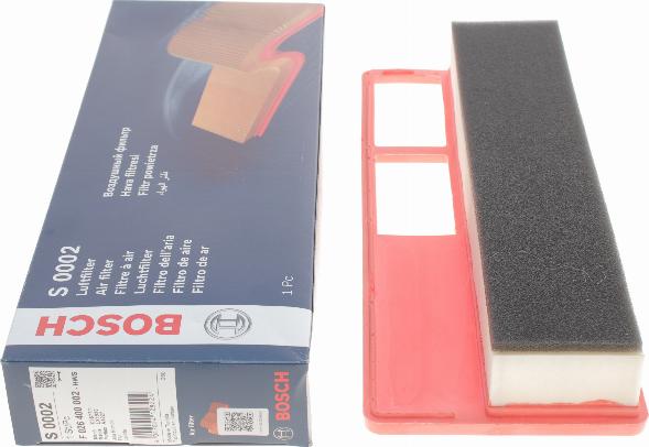 BOSCH F 026 400 002 - Ilmansuodatin onlydrive.pro