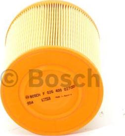 BOSCH F 026 400 027 - Воздушный фильтр, двигатель onlydrive.pro