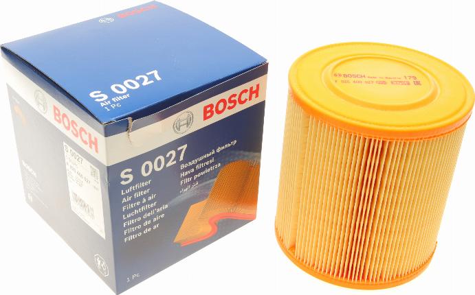 BOSCH F 026 400 027 - Воздушный фильтр, двигатель onlydrive.pro