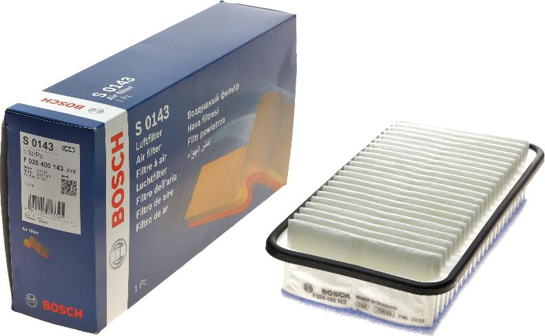 BOSCH F 026 400 143 - Air Filter, engine onlydrive.pro