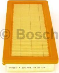 BOSCH F 026 400 151 - Воздушный фильтр, двигатель onlydrive.pro