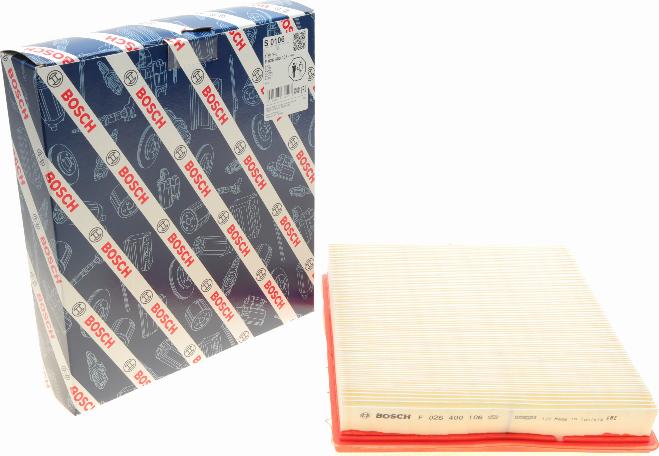 BOSCH F 026 400 106 - Air Filter, engine onlydrive.pro