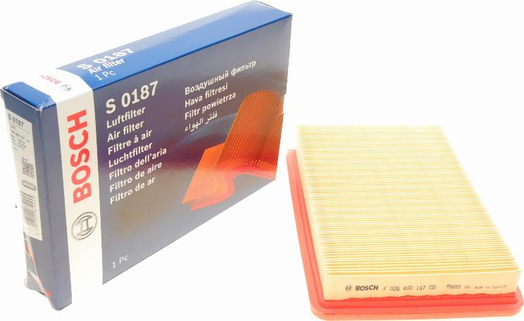 BOSCH F 026 400 187 - Air Filter, engine onlydrive.pro