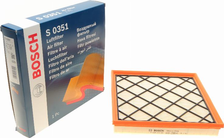 BOSCH F 026 400 351 - Õhufilter onlydrive.pro