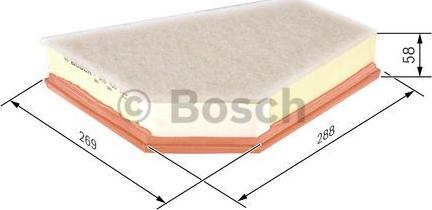 BOSCH F 026 400 255 - Air Filter, engine onlydrive.pro