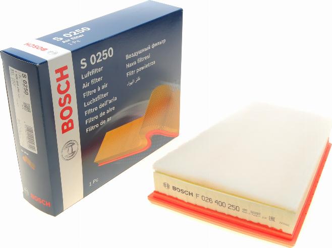 BOSCH F 026 400 250 - Ilmansuodatin onlydrive.pro