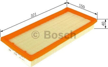 BOSCH F 026 400 258 - Air Filter, engine onlydrive.pro