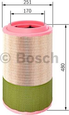 BOSCH F 026 400 257 - Air Filter, engine onlydrive.pro